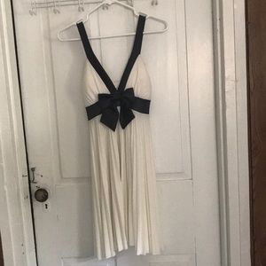 Black and white homecoming dress.